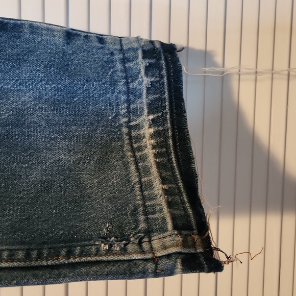 Vintage wrangler jeans distressed straight leg 33 x 32 - Picture 6 of 11